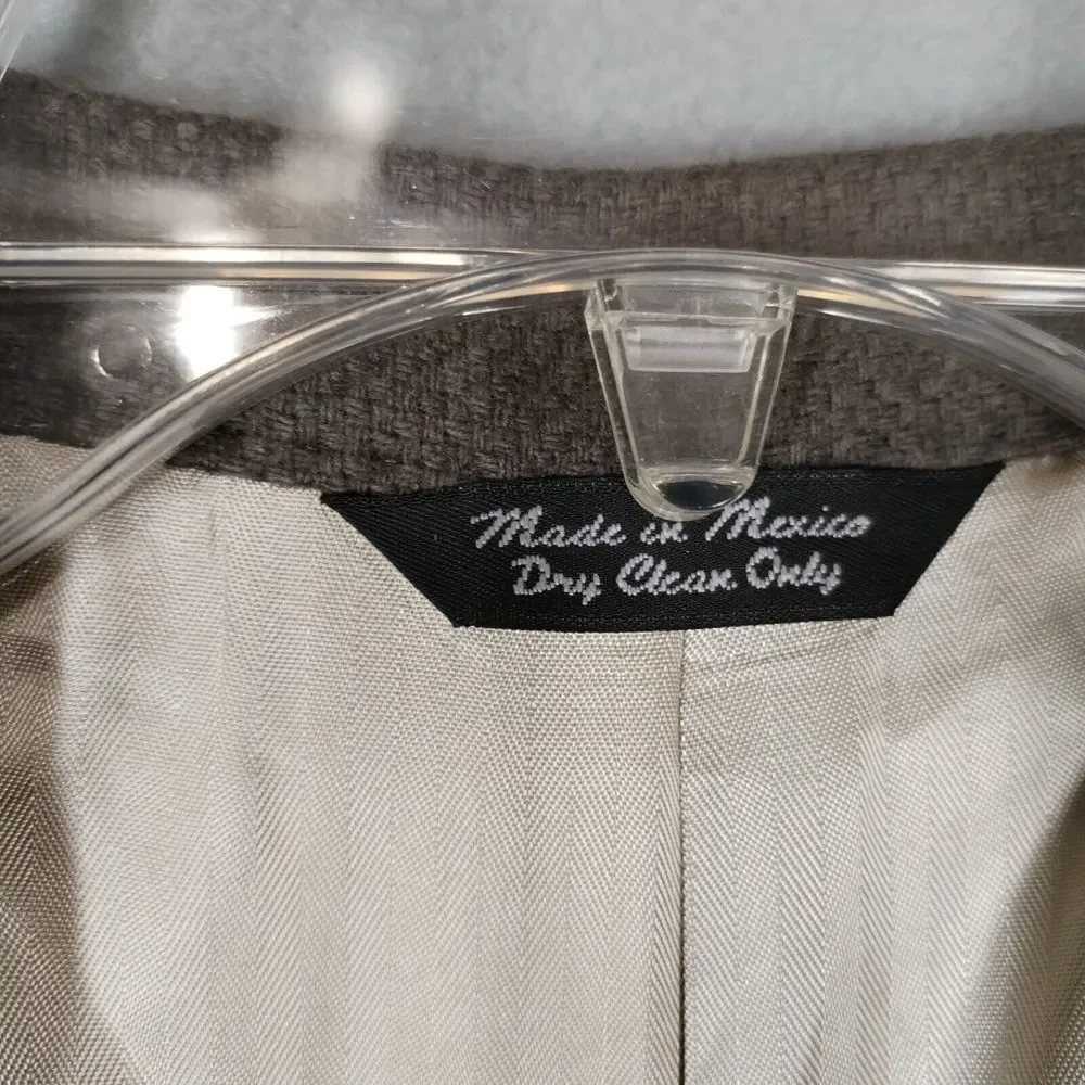 Joseph & Lyman Mens 44L Jacket Brown Cashmere Sport‎ Coat Three-Button Front
